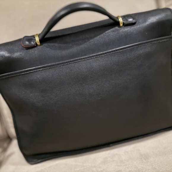 Vintage COACH Black Leather Lexington Briefcase - Picture 8 of 10